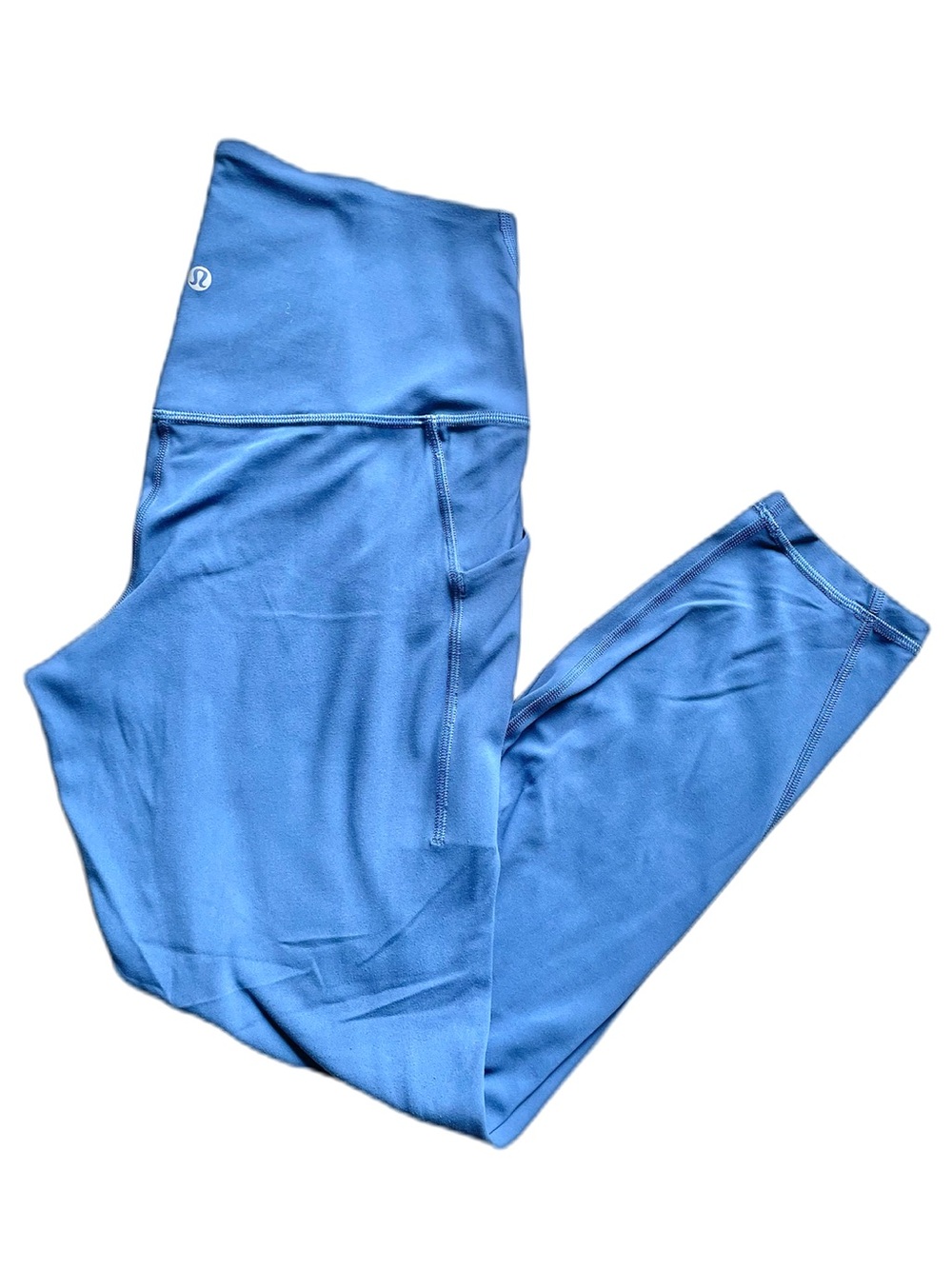 Lululemon Align Pitch Blue High-Rise Leggings Pockets 25" Women’s Sz 10 EUC 128$